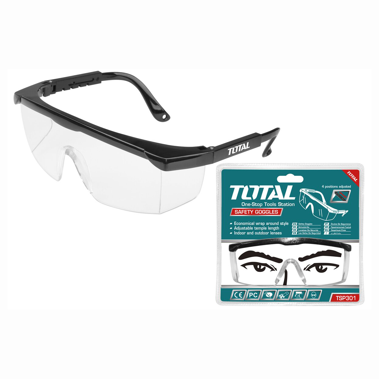 Очки защитные TOTAL TSP301 - фото