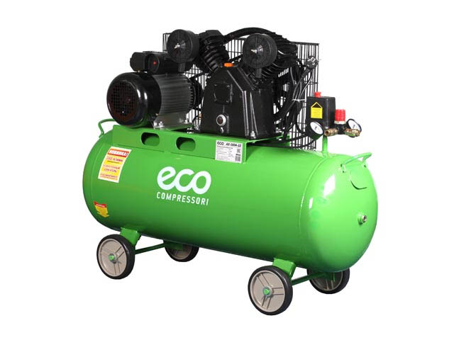 Компрессор ECO AE-1004-22 (380 л/мин, 8 атм, поршневой, масляный, ресив. 100 л, 220 В, 2.20 кВт) - фото