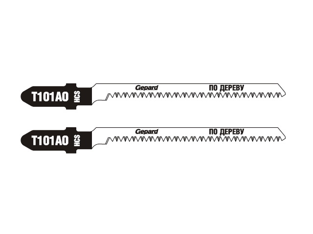 Пилка лобз. по дереву T101AO (2 шт.) GEPARD (пропил криволинейный, тонкий, аккуратный и чистый рез) - фото2