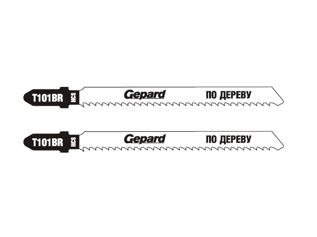 Пилка лобз. по дереву T101BR (2 шт.) GEPARD (пропил прямой, тонкий, аккуратный и чистый рез) - фото2