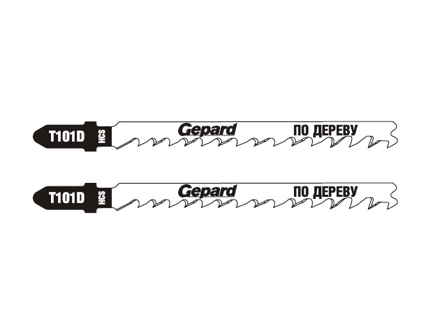 Пилка лобз. по дереву T101D (2 шт.) GEPARD (пропил прямой, тонкий, аккуратный и чистый рез) - фото2