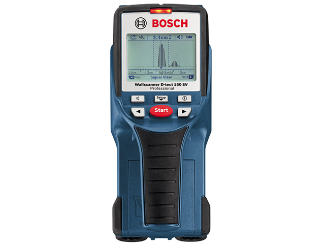 Детектор проводки BOSCH D-tect 150 SV в кор. (металл: 150 мм, дерево: 40 мм, проводка: 60 мм, IP 54) - фото