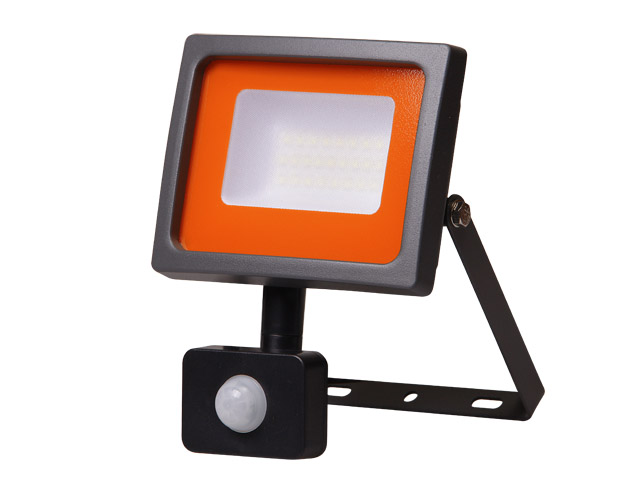 Прожектор светодиодный с датч. движ. 30 Вт PFL-SC sensor 6500К, IP54, 160-260В, JAZZWAY (2550Лм, холодный белый свет) - фото