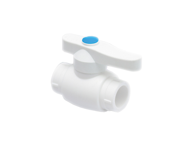 Кран шаровый ПП 20 стандарт белый РосТурПласт (Кран шаровый 20 мм (стандартный проход) для систем водоснабжения и отопления.)
