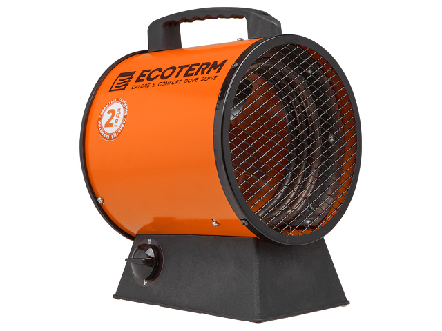 Нагреватель воздуха электр. Ecoterm EHR-03/1C (пушка, 3 кВт, 220 В, термостат, 2 года гарантии)
