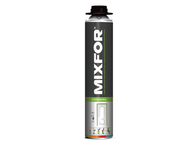 Пена монтажная профессиональная всесезонная MIXFOR Foam Pro Soft, (750мл) (Выход до 50л)