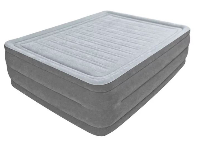 Надувная кровать Queen Comfort-Plush (Квин Комфорт-Плаш), 152х203х56 см, встр. электрич.насос, INTEX - фото