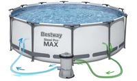 Каркасный бассейн Bestway Steel Pro Max 56408 (305х76) (+ фильтр насос)