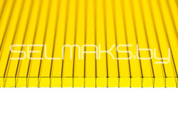 Поликарбонат сотовый 4мм «Скарб-про» ЛЮКС 0,8кг/м2, цветной, цвет на выбор - фото