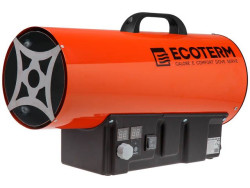 Нагреватель воздуха газ. Ecoterm GHD-30T прям., 30 кВт, термостат, переносной (30кВт, 650 м3/ч) - фото