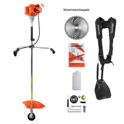Мотокоса SKIPER GTP2401 (2.4 кВт, autocut25, диск 40Т, двуплечный ремень, лёгк. старт) - фото