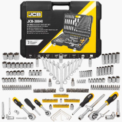 Набор инструментов 216пр. 1/4'', 3/8'', 1/2''(6гр.)(4-32мм) JCB - фото