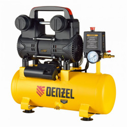 Компрессор безмасл. малошумный DLP-950/10, 950Вт,10 л, 2850 об/мин, 170 л/мин Denzel - фото, картинка Компрессор безмасл. малошумный DLP-950/10, 950Вт,10 л, 2850 об/мин, 170 л/мин Denzel - фото