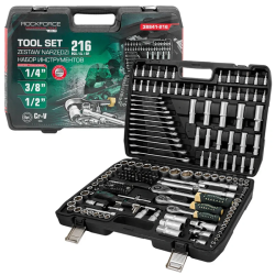 Набор инструментов 216пр. 1/4'', 3/8'', 1/2''(6гр.) RockFORCE LIGHT RF LIGHT-38841-216 - фото