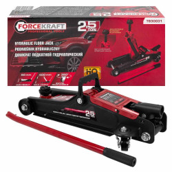 Домкрат подкатной гидравлический 2.5т (h min 90мм, h max 400мм) FORCEKRAFT FK-T830031 - фото