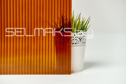 Поликарбонат сотовый цветной  8мм «Скарб-про» ЛЮКС, 1,5 кг/м2 - фото