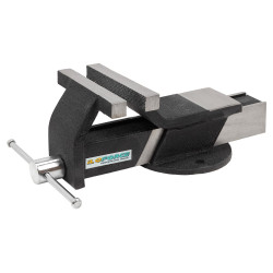 Тиски стальные с наковальней 8''(200мм) 2400кг усилие, ILOforce - фото