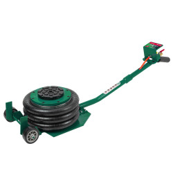 Домкрат подкатной пневматический 3т (h min-145мм,h max-400мм,Ø-255мм) RockFORCE - фото