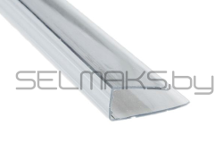 Профиль торцевой 4 мм прозрачный - фото