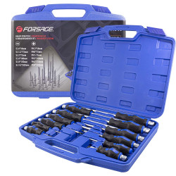 Набор отверток силовых ударных магнитных 12пр. (SL: 6х38,3.2х75,5х75,6х100,8х150,9.5х200мм PH: 2х38, - фото