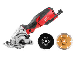 Циркулярная пила WORTEX HS 2865 в кор. + 3 пильных диска 650 Вт, 89 мм, до 28 мм (Диск 89х10 мм)  уц 000743 - фото