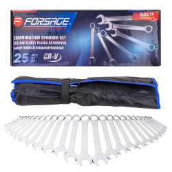 Набор ключей комбинированных 25 предметов Forsage Premium F-5261P - фото2