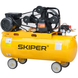 Воздушный компрессор SKIPER IBL3100A (до 600 л/мин, 8 атм, 100 л, 230 В, 3.0 кВт) - фото
