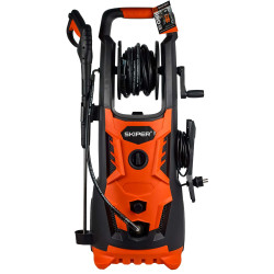 Мойка высокого давления SKIPER PM-200 PRO (2700Вт; 200Бар; 8м шланг; катушка; 19,5кг; бесщ.дв;щётка) - фото