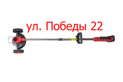 Edon UGT-21D Триммер аккумуляторный(телескоп. штанга,21В., 330мм., АКБ 2*2А., зарядное устройство 1А., мет.диск, 2 мет.ножа, 5 пластиковых ножей, кожух с колесами) - фото
