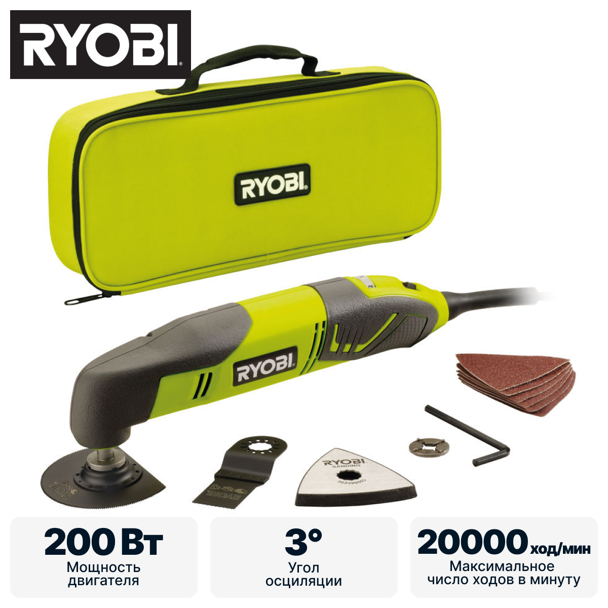 Многофункциональный инструмент RYOBI RMT200-S - фото