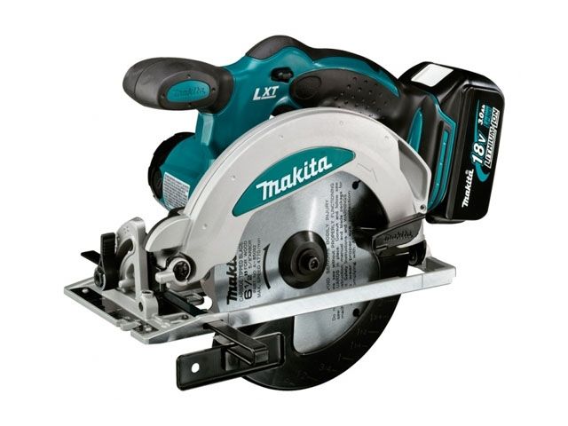 Аккум. циркулярная пила MAKITA LXT DSS 610 RF в чем. (18.0 В, 1 акк., 3.0 А/ч, Li-Ion, 165х20 мм, до 57 мм) - фото