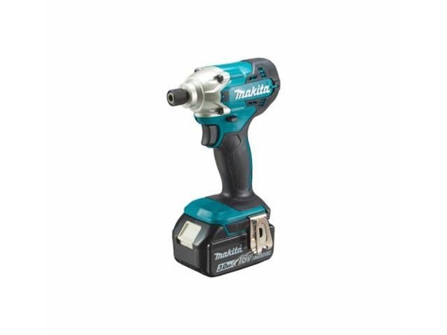 Аккум. шуруповерт MAKITA LXT DTD 156 RFE в чем. (18.0 В, 2 акк., 3.0 А/ч Li-Ion, 1 скор., 155 Нм, шурупы до 13 мм) - фото