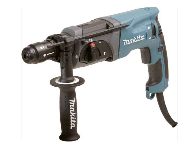 Перфоратор MAKITA HR 2470 FT в чем. (780 Вт, 2.7 Дж, 3 реж., патрон SDS-plus, быстросъемн., БЗП в комплекте, вес 2.8 кг) - фото