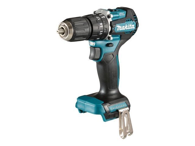 Аккум. ударная дрель-шуруповерт MAKITA LXT DHP 487 Z в кор. (18.0 В, БЕЗ АККУМУЛЯТОРА, 2 скор., 40 Нм, шурупы до 10 мм, сверление в металле до 13 мм) - фото