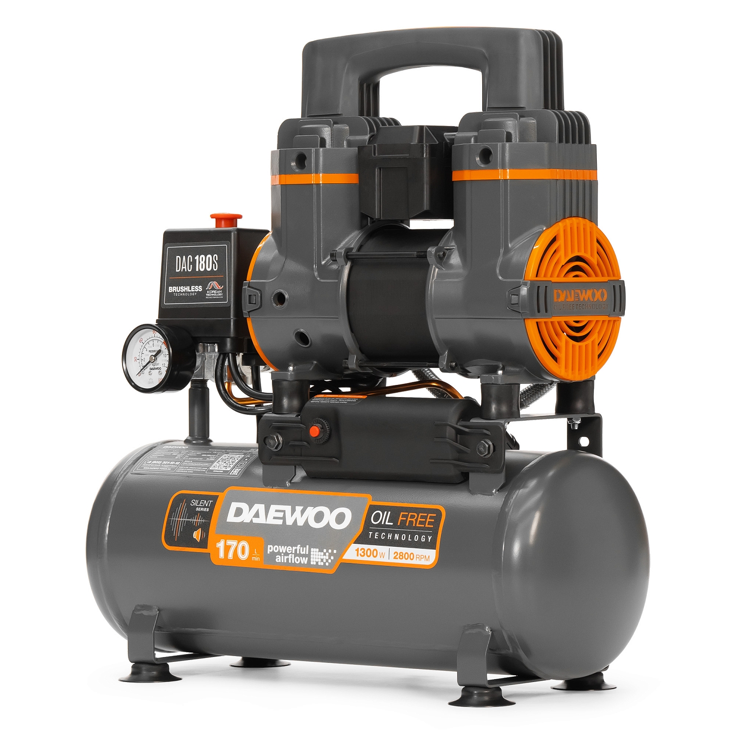 Компрессор безмасляный DAEWOO DAC 180S - фото