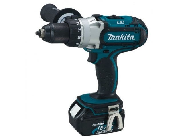 Аккум. дрель-шуруповерт MAKITA LXT DDF 451 RFE в чем. (18.0 В, 2 акк., 3.0 А/ч Li-Ion, 3 скор., 80 Нм, шурупы до 12 мм) - фото