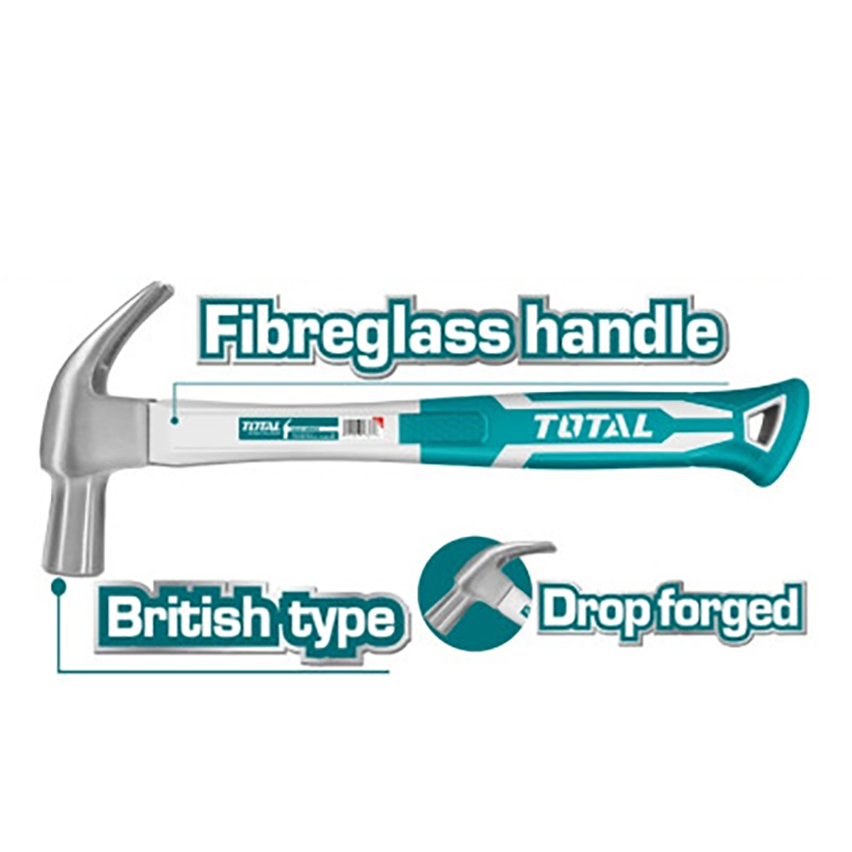 Молоток 29 мм TOTAL THT73229 - фото