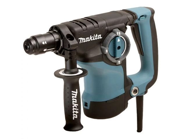 Перфоратор MAKITA HR 2811 FT в чем. (800 Вт, 2.8 Дж, 3 реж., патрон SDS-plus, быстросъемн., БЗП в комплекте, подсветка, вес 3.3 кг) - фото