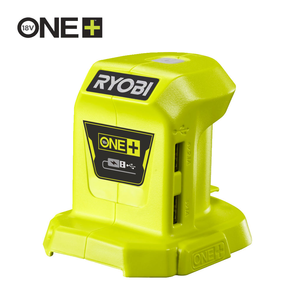 ONE + / Адаптер с аккумулятора 18В на USB RYOBI R18USB-0 (без батареи) - фото