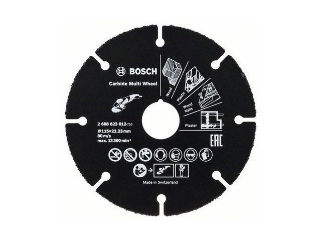 Круг отрезной 115х1.0x22.2 мм для дерева Multi Wheel BOSCH - фото