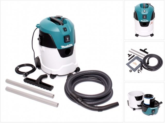 Пылесос MAKITA VC 2512 L (1000 Вт, 25 л, класс: L, самоочистка: полуавтомат) - фото