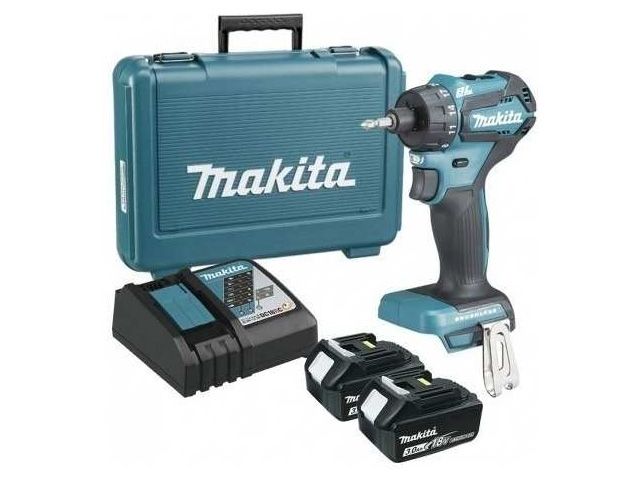 Аккум. шуруповерт MAKITA LXT DDF 083 RFE в чем. (18.0 В, 2 акк., 3.0 А/ч Li-Ion, 2 скор., 40 Нм,) - фото