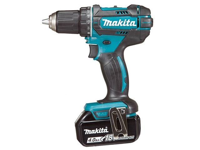 Аккум. дрель-шуруповерт MAKITA LXT DDF 482 RME в чем. (18.0 В, 2 акк., 4.0 А/ч Li-Ion, 2 скор., 62 Нм, шурупы до 10 мм) - фото