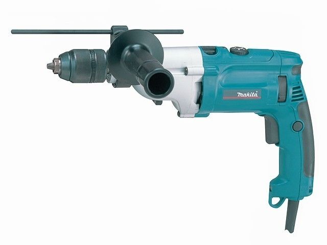 Дрель ударная MAKITA HP 2071 F в чем. (1010 Вт, патрон ЗВП, 2 скор., подсветка) - фото