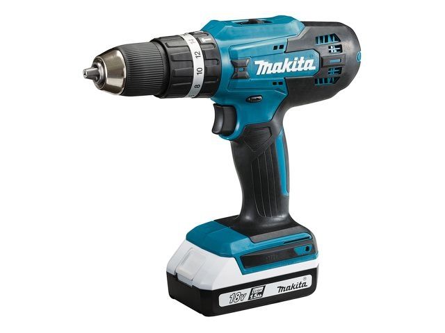 Аккум. дрель-шуруповерт MAKITA HP 488 DWAE в чем. (18.0 В, 2 акк., 2.0 А/ч Li-Ion, 2 скор., 42 Нм, шурупы до 10 мм) - фото