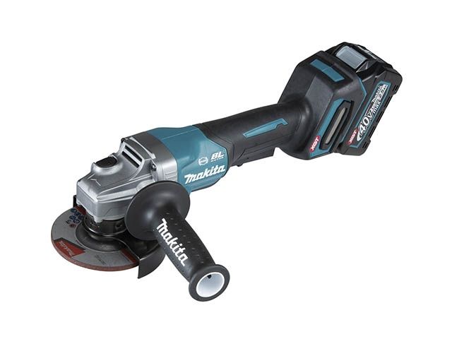 Аккум. углошлифмашина MAKITA XGT GA 012 GM 201 (40В, 115 мм, 8500 об/м, клав. (2x4.0Ач,DC40RA,Makpac4)) - фото