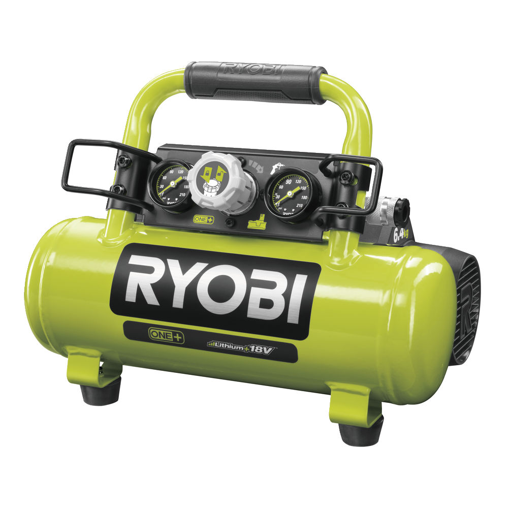 ONE + / Компрессор безмасляный коаксиальный аккумуляторный RYOBI R18AC-0 (без батареи) - фото