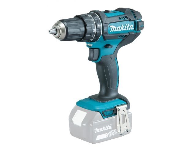 Аккум. ударная дрель-шуруповерт MAKITA LXT DHP 482 Z + MAKPAC (18.0 В, БЕЗ АККУМУЛЯТОРА, 2 скор., 62 Нм, шурупы до 13 мм, сверление в металле до 13 мм - фото