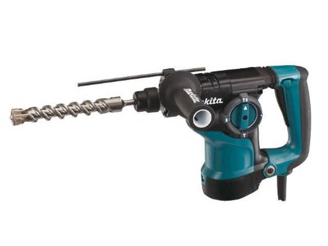 Перфоратор MAKITA HR 2811 F в чем. (800 Вт, 2.8 Дж, 3 реж., патрон SDS-plus, вес 3.3 кг, подсветка) - фото