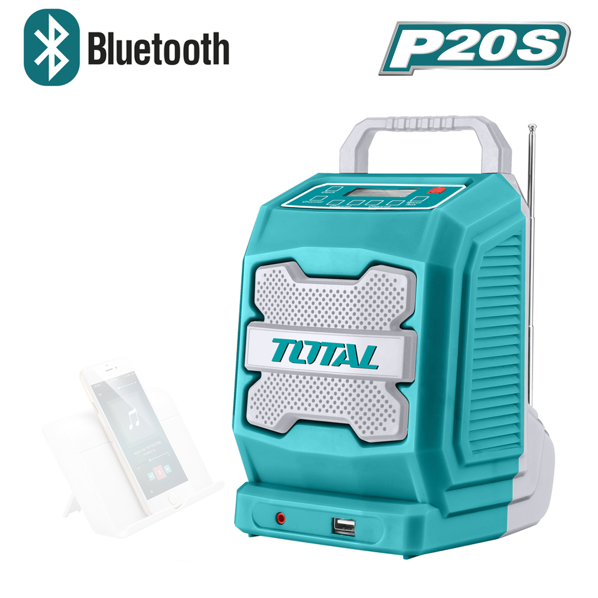 Радиоприемник-Bluetooth колонка TOTAL TJRLI2001 - фото